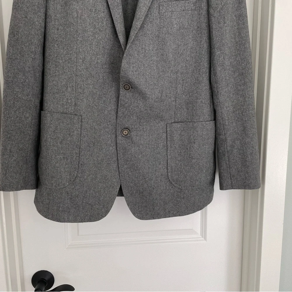 DKNY Wool Blend Blazer Jacket Size 46L Old Money Preppy Academia